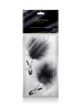 Pinces à seins plumeau noir - Sweet Caress