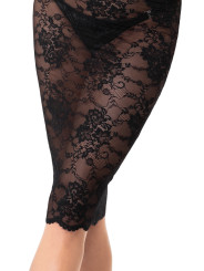 Robe mi-longue Nocturne F338 en dentelle