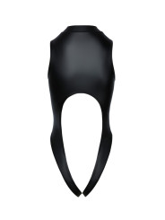 Body noir ouvert à l'entrejambe - Cotelli Lingerie