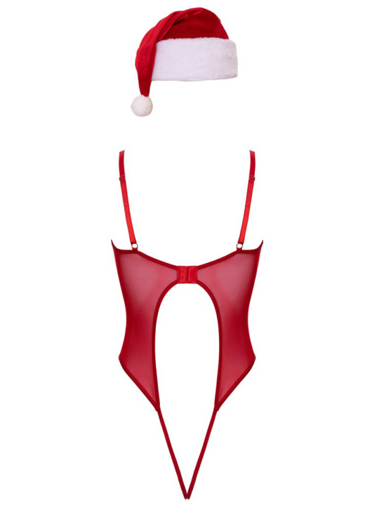 Ensemble body et bonnet de noel - Cottelli Lingerie