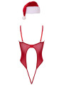 Ensemble body et bonnet de noel - Cottelli Lingerie