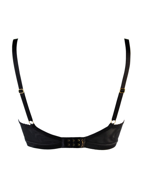 Soutien-gorge tulle et dentelle noir V-10711 - Axami