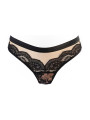 String tulle et dentelle noir V-10718 - Axami