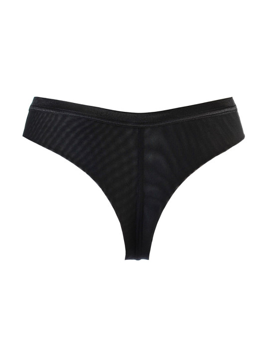 String tulle et dentelle noir V-10718 - Axami