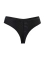 String tulle et dentelle noir V-10718 - Axami