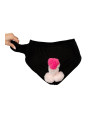 Slip avec pénis en peluche mobile