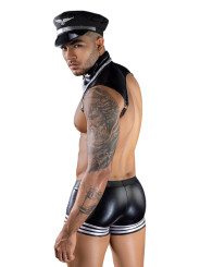 Costume commandant de bord sexy 4 pièces
