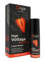 Gel d'excitation High Voltage Liquid Vibrator Fraise - Orgie