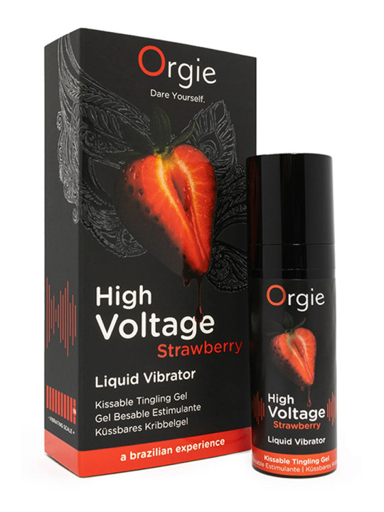 Gel d'excitation High Voltage Liquid Vibrator Fraise - Orgie