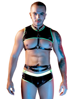 Ensemble sexy fluo 4 pièces - J Lingerie