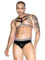 Ensemble sexy deux pièces noir et blanc - J Lingerie