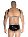 Ensemble sexy deux pièces noir et blanc - J Lingerie