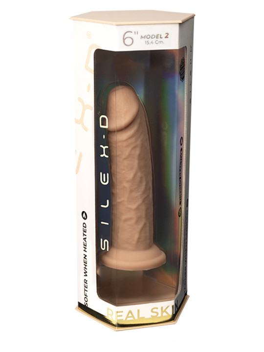 Gode Real Skin Model 2 flesh 15,4 cm - SilexD