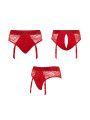 Harnais lingerie Diva (rouge) - Strap On Me