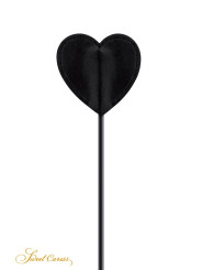 Tapette coeur avec pompon noir - Sweet Caress