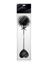 Tapette coeur avec pompon noir - Sweet Caress