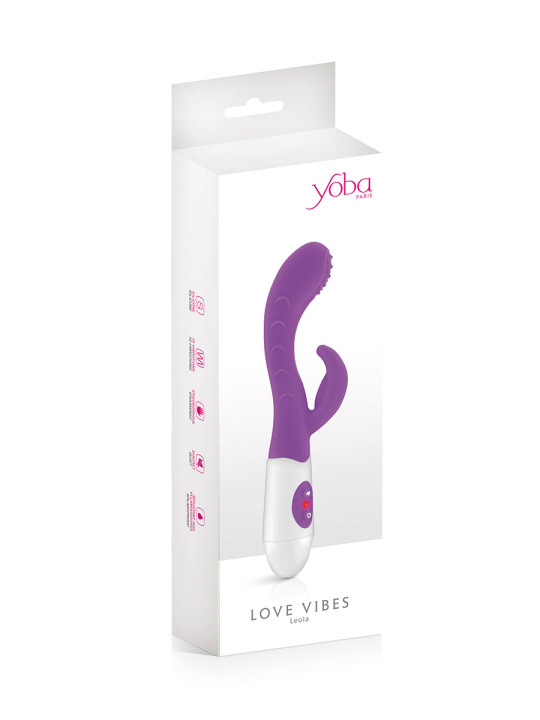 Vibromasseur Rabbit Leola violet - Yoba