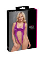 Body rose métallisé ouvert à l'entrejambe - Cotelli Lingerie