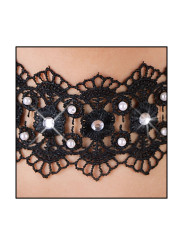 Collier brodé avec strass - Cotelli Accessoires