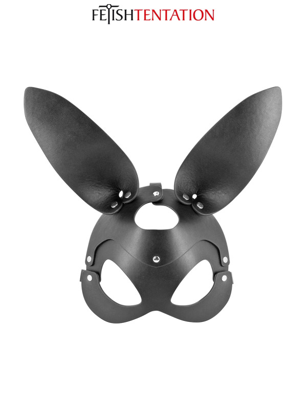 Masque bunny simili cuir réglable - Fetish Tentation