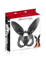 Masque bunny simili cuir réglable - Fetish Tentation