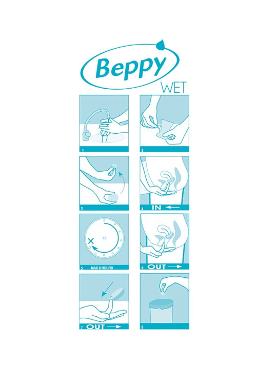Boite 8 tampons Beppy WET
