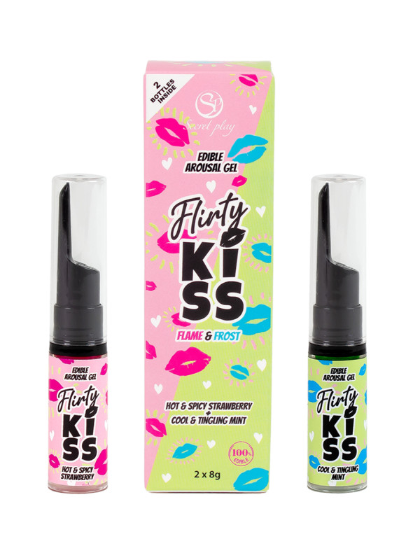 Pack 2 gels pour sexe oral Flirty Kiss - Secret Play