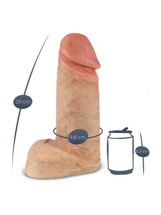Gode Real Skin Supreme Model 1 flesh 30 x 9,9 cm - SilexD