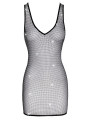 Mini robe maille et strass - Cottelli PARTY