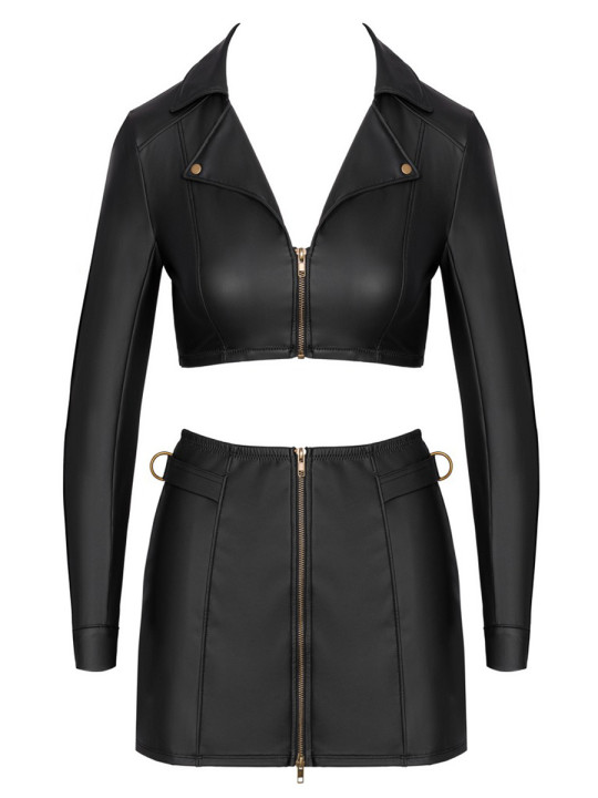Ensemble top et jupe courte noir - Cottelli PARTY 
