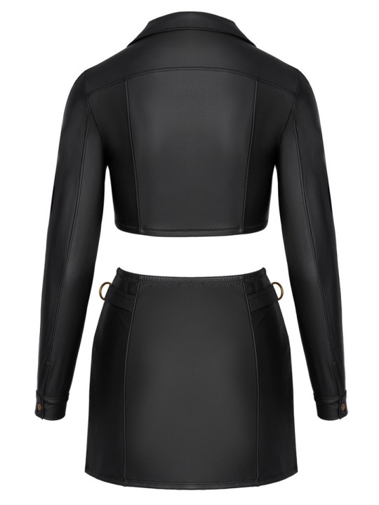 Ensemble top et jupe courte noir - Cottelli PARTY 