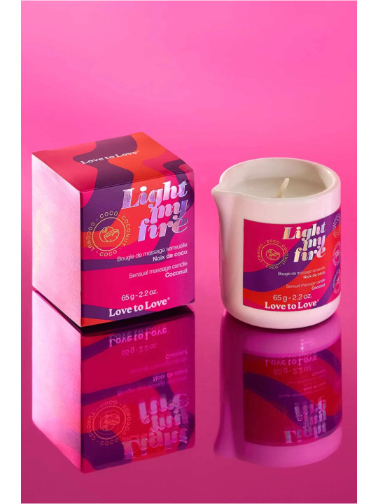 Bougie de massage Fleur de lotus - Love to Love