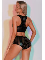 Ensemble Top et Shorty noir - J Lingerie
