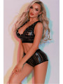 Ensemble Top et Shorty noir - J Lingerie
