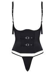 Ensemble corset seins nus noir - Cottelli PARTY 