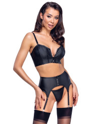 Ensemble lingerie 3 pièces avec porte-jarretelles - Cottelli PARTY 