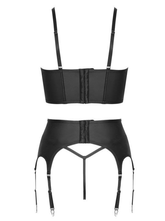 Ensemble lingerie 3 pièces avec porte-jarretelles - Cottelli PARTY 