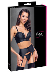 Ensemble lingerie 3 pièces avec porte-jarretelles - Cottelli PARTY 