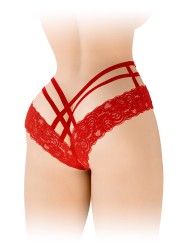 Tanga ouvert Anne - rouge