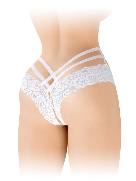 Tanga ouvert Anne - blanc