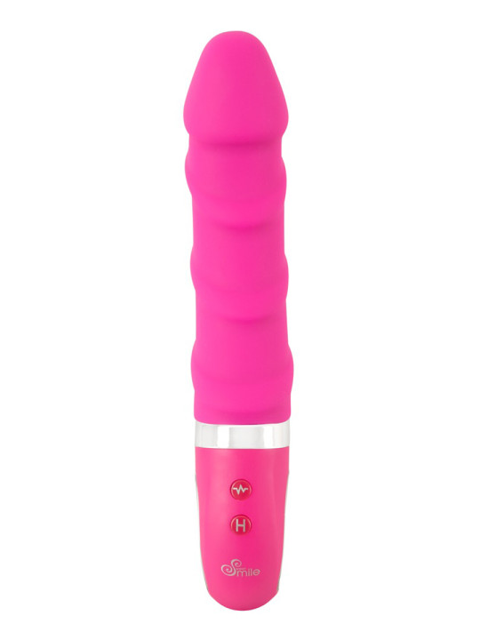 Vibro chauffant rechargeable 22,8 x 4 cm - Sweet Smile