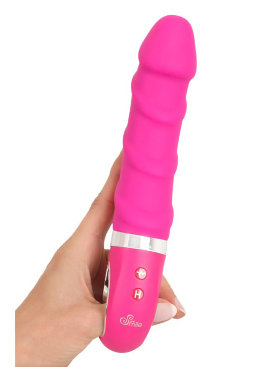Vibro chauffant rechargeable 22,8 x 4 cm - Sweet Smile