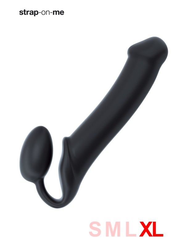 Gode ceinture strap-on noir XL