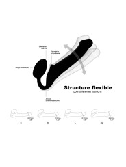 Gode ceinture strap-on noir L