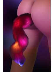 Plug anal Licorne avec queue lumineuse - Taboom