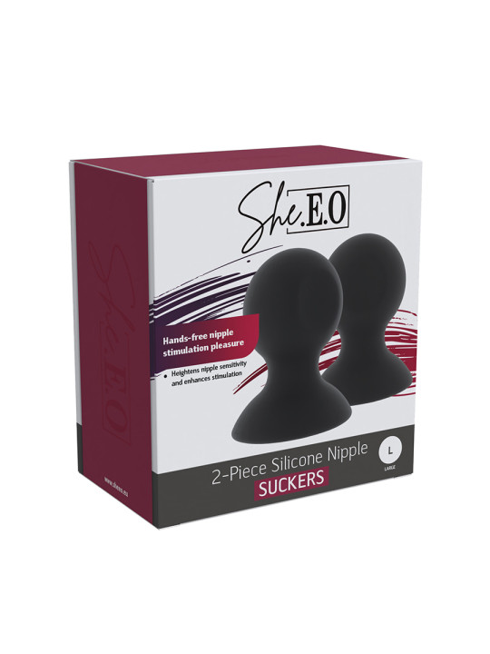 Suceurs de mamelons en silicone  taille L - She.E.O