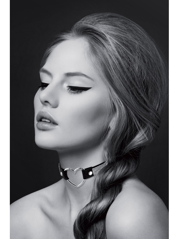 Collier strass et coeur - Bijoux Pour Toi