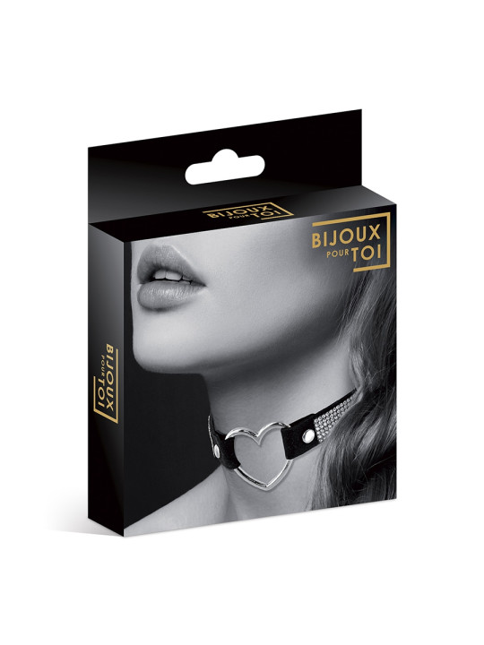 Collier strass et coeur - Bijoux Pour Toi