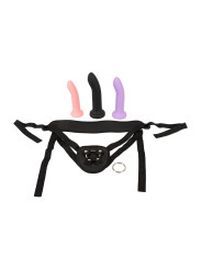 Gode ceinture avec 3 dildos inclus - You2Toys