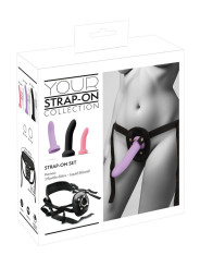 Gode ceinture avec 3 dildos inclus - You2Toys